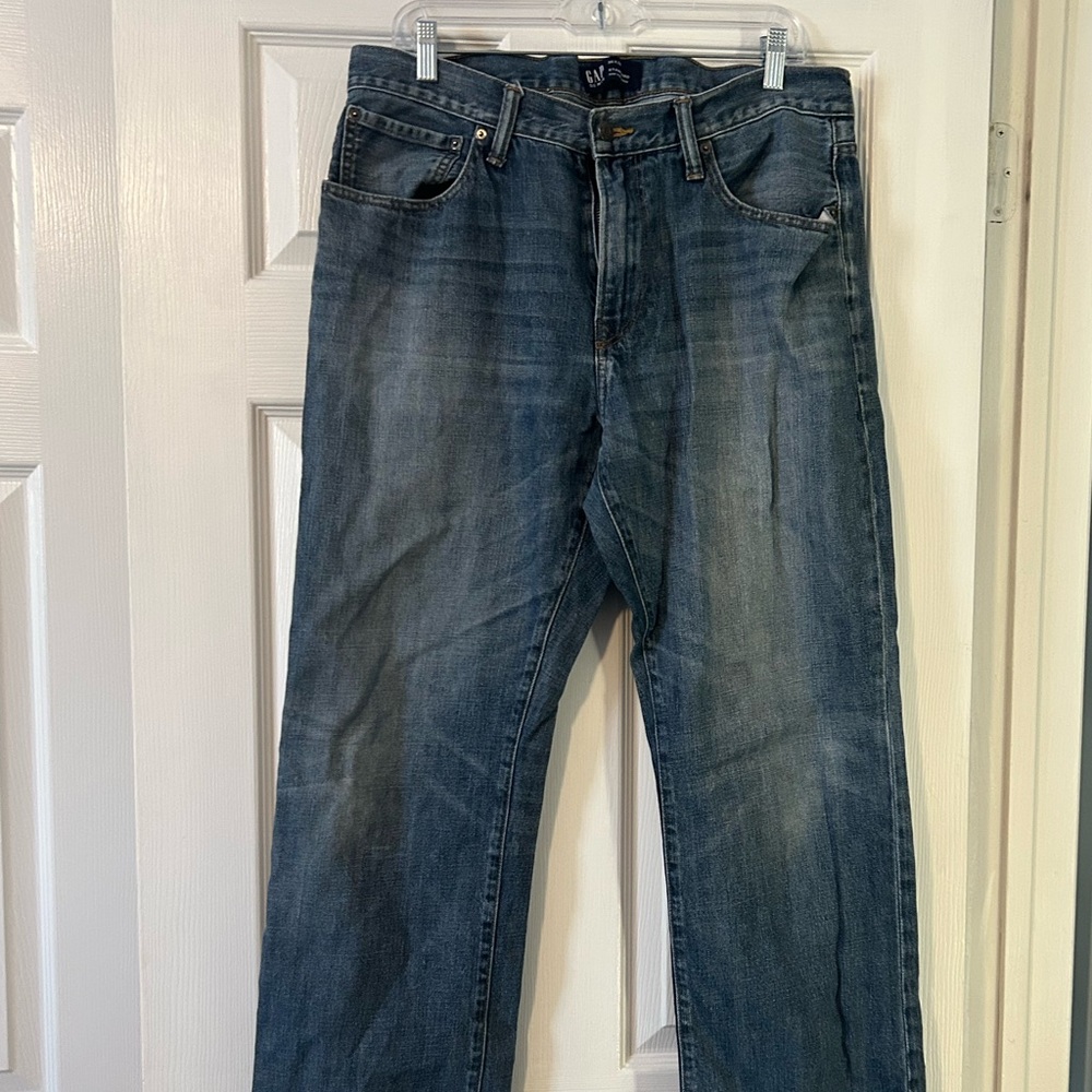 Lot of 3 Gap Men’s Straight Leg Jeans 36x32 - Picture 3 of 5